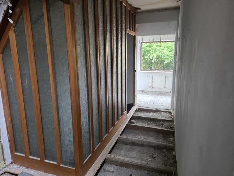 Abbruch Wohnhaus in Eich - Detailansicht