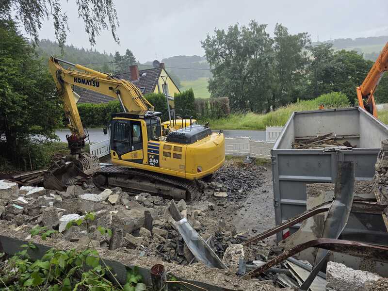 Abbruch Wohnhaus in Eich - Baustellenübersicht