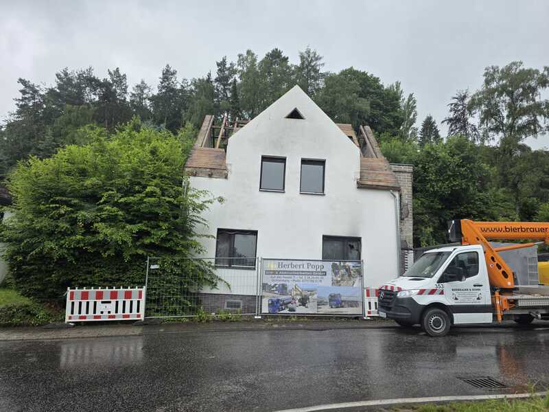 Abbruch Wohnhaus in Eich - Abbrucharbeiten